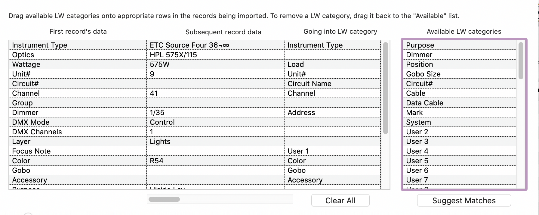 Capture export to Lightwright – Mark LaPierre Lighting