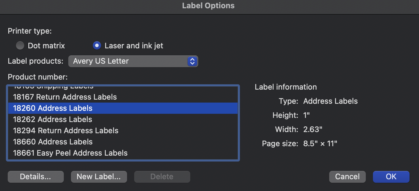 Capture: Export to Labels – Mark LaPierre Lighting